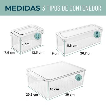 Organizador nevera 25,4x15,24x12,7 cm