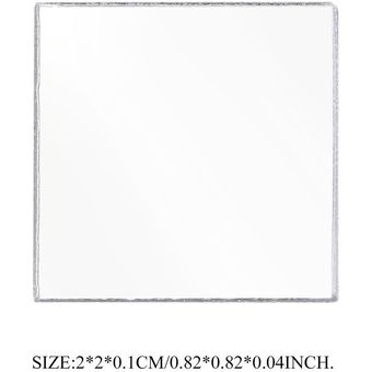 100 Pieza de la teja del espejo etiqueta de la pared de la etiqueta 3D sala de los mosaicos Decoración palo en Modern 