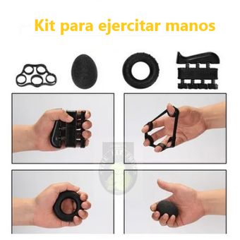 KIT EJERCITADOR DE MANOS 5 Pcs FORTALECEDOR MANOS AJUSTABLE