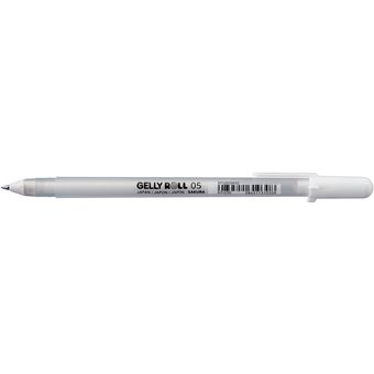 Sakura Gelly Roll-Bolígrafo de Gel, Color blanco, 0,5mm, 0,8mm, 1