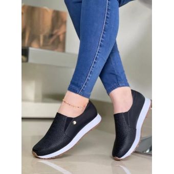 Zapato Cordón Mujer, Zapato Cordones Negro Negro
