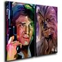 Cuadro Díptico 60x50 Cms Decorativo Han Solo - Chewbacca