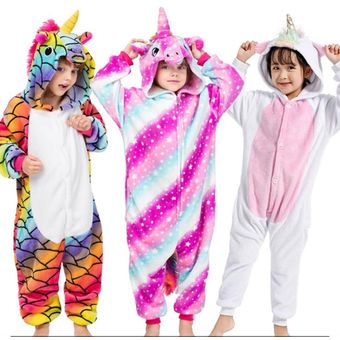 Pijama de felpa mono de Panda conjunto de pijamas de franela Pijama para niña Pijama de unicornio para niño Pijama para niño monos de dormir-L03 