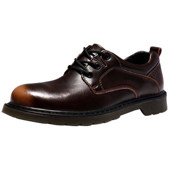 Zapatos de hombre con herramientas de piel de vaca de gran tamaño transfronterizos 38-47 Zapatos Oxford de negocios Marrón 