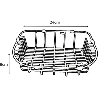 Cesta de acero inoxidable con acabado cromado para organizar tus