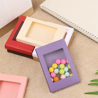Caja de PVC transparente para regalos de dulces envoltorio de Papel 