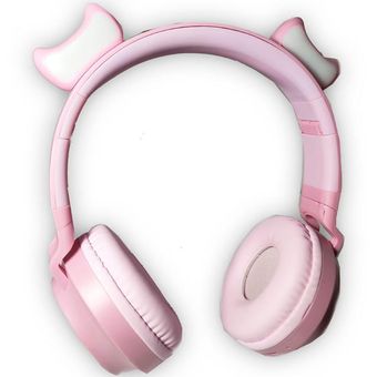 Diadema JR Rosado Orejas Mo o Aud fonos Bluetooth Inalambricos