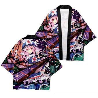 Chaqueta de kimono bidimensional de anime 
