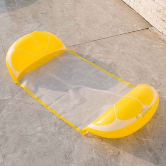 PVC agua inflable Hamaca reclinable Frutas malla flotante inflable cama 