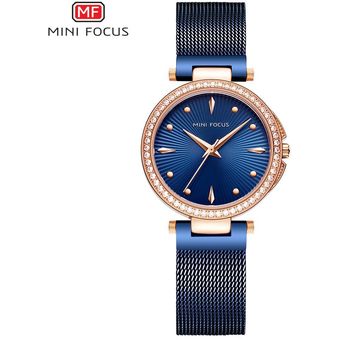 Fanático Brillante equilibrado MINI FOCUS MF0194L Relojes de mujer Reloj de cuarzo de acero inoxidable  Reloj de pulsera de diamantes para mujer Reloj azul Reloj de pulsera de  lujo de marca femenina | Linio Colombia -