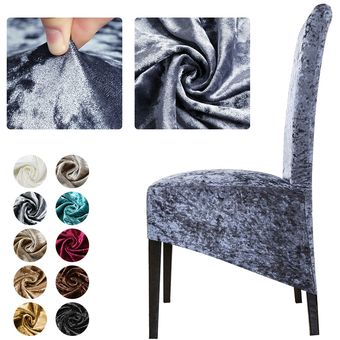 Brillante De terciopelo de lana Polar de poliéster Tamaño XL para silla,de Spandex cubierta Espalda alta largo tramo fundas elástico asiento fundas de silla #Type3-33 