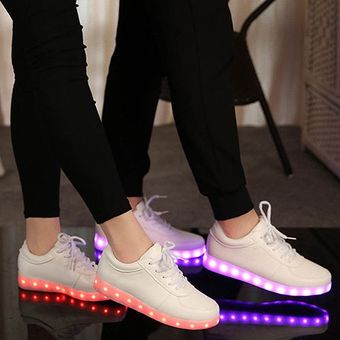 Tenis con Luces LED para Mujer-Blanco Linio Colombia -