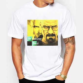 Promoción de camisetas Retro de Breaking Bad para hombre camisetas con impresiones divertidas White Heisenberg Jessie Pinkman #5548 camisetas de manga corta para televisor Mr 