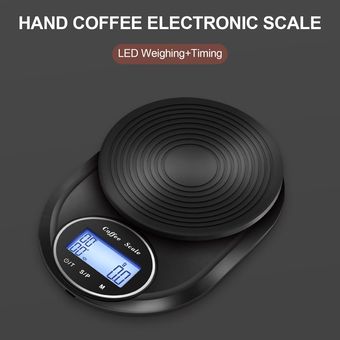 Báscula de café inteligente 5kg0,1G de alta precisión con 