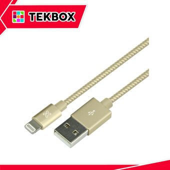 Klip Xtreme Cable Lightning® MFI a USB 3.0 de 50cm Gold - KAC-001GD - Klipxtreme