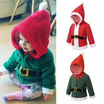 Nuevo de Perú Christmas Patchwork Zipper Hood Jacket Toddler 2 Verde Ropa Ropa unisex para niños Chaquetas y abrigos 