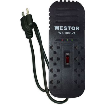 Estabilizador de Voltaje Westor Wt-1000va de 600W 8 Salidas