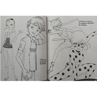 Ladybug Marinette Y Cat Noir Miraculous Libro Para Colorear | Linio México  - GE598BK0IV4R3LMX