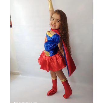 márketing absceso Construir sobre Disfraz Niña Supergirl Super Heroe Tutu | Linio Colombia - BR590TB1COH10LCO