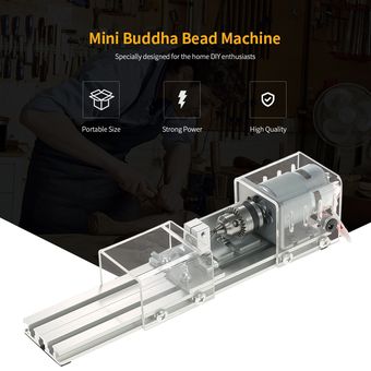 bricolaje Mini máquina de cuentas de 100 W torno en miniatura carpi 