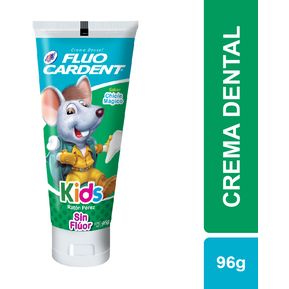 Crema Dental Fluocardent Kids sin Fluor x 96 g