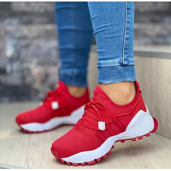 Tenis Rojos Bellos Dama Zapatillas Hombre Mujer Zapatos Lindos | Linio Colombia - GE063FA08O7DLLCO