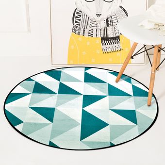 alfombras y Alfombra redonda geométrica europea para sala de estar 