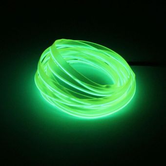LED Luz electroluminiscente alquiler de vehículo automóvil de banda de luz DIY Peinado parte luz decorativa-Verde fluorescente 