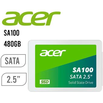 SSD SOLIDO ACER SA100 480GB BL.9BWWA.103 - Acer | Knasta Chile