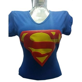 camiseta de superman para mujer