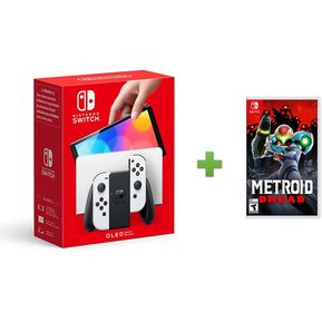 Bundle Consola Nintendo Swicth OLED Blanco + Metroid Dread