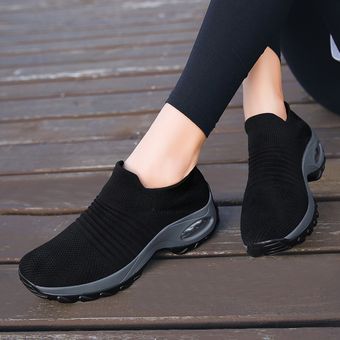 Zapatillas de mujer mecedoras para caminar Negro 