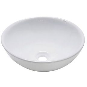 Lavabo de cerámica circular 40 cm