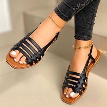 Sandalias de mujer Gladiador de mujer con zapatos planos sandalias 