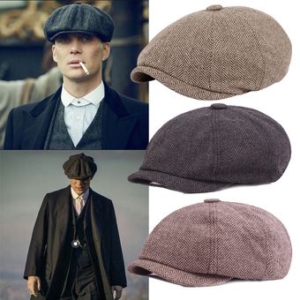 sombrero de boina Boina Vintage de Tweed Peaky Blinders para hombre 