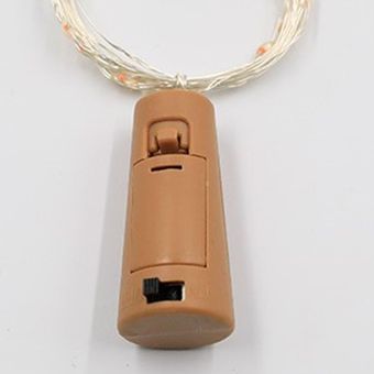Solar corcho de la botella del tapón del vino del alambre de cobre cadena luces LED para el partido de vacaciones 