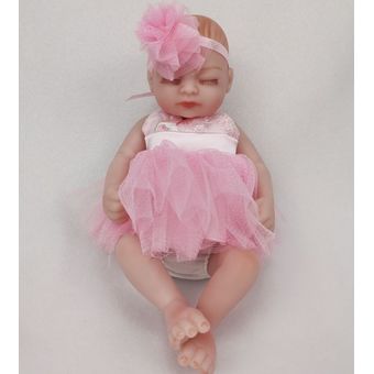 Bebé Reborn Muñecas Realista Renacido De Silicona Completa 28cm 