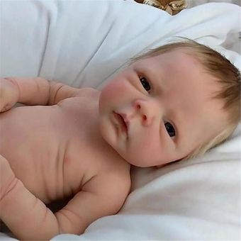 Bebé Reborn de Vinilo Siliconado Duro del Cuerpo Entero Muñeco 40 cm 