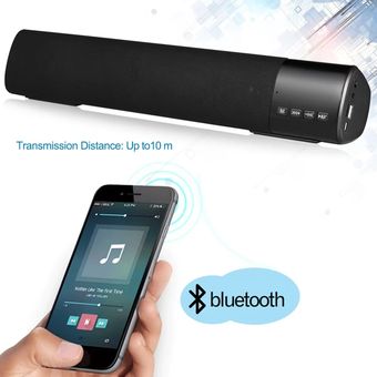 Barra Sonido Bluetooth Led 10w Usb, Fm, Sd 40cm Pantalla