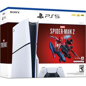 PlayStation 5 Slim con Videojuego Spider-Man 2, SSD 1TB, Unidad Óptica