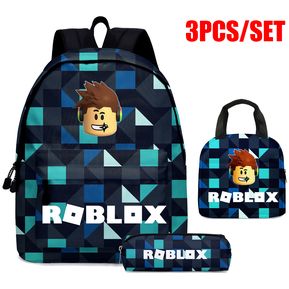 3PCS mochila Roblox bolsa para lápices bolsa para almuerzo