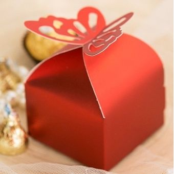 caja de regalo de boda de mariposa bri Caja de dulces para regalar 