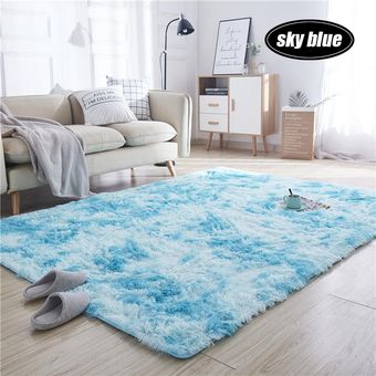 Azul 100x160cm  100x200  120x200cm Inicio alfombra de felpa alfombras tatami de la sala dormitorio nórdico antideslizante Tapetes 