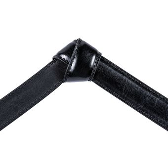 Cinturón De Hi-tie Pin De Los Hombres Hebilla De Cuero Negro 