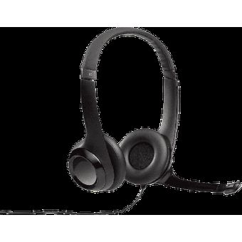 Auriculares Logitech Headset H390, On Ear, Negro