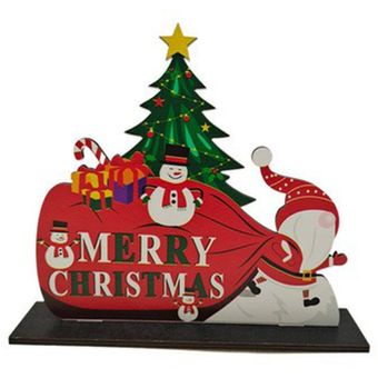 Decoraciones navideñas Joyas Regalos de vacaciones Muebles para el hogar Chip de madera 