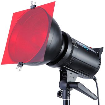 Color Rojo Oscuro 50 Cm para Iluminación De #N/A Filtro De Color De Geles De Papel De 40