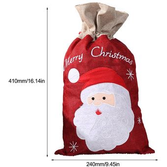 Feliz Navidad-Santa Claus-Bolso Bolsa de Algodón-Para Regalo De Navidad O Uso Diario