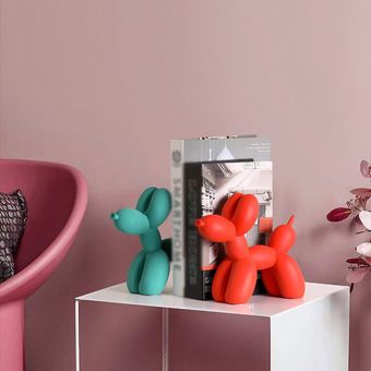 Globo en forma de perro Figuras Interior moderno de resina estatuilla animal Escultura 