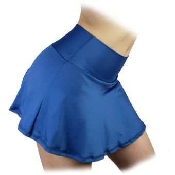 Falda deportiva para mujer, con licra interior, color azul - racketball  movil